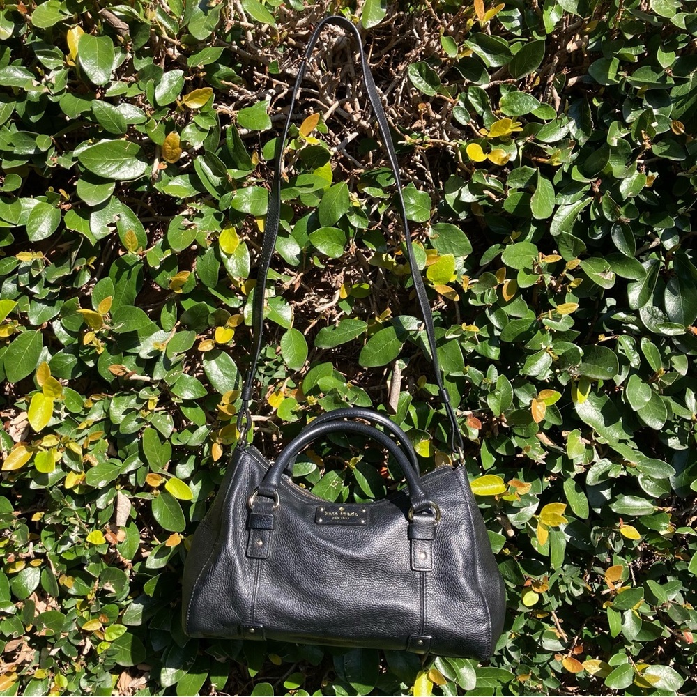 Kate Spade Black Leather Satchel - Picture 7 of 12